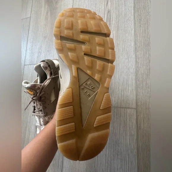 Nike Air Huarache Run Desert Ore  Men’s Camouflage Sneakers 👟 - Picture 6 of 14